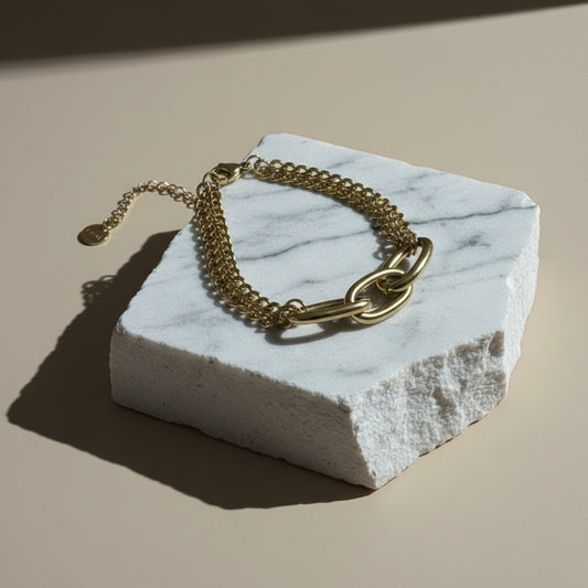 Golden Knot Chain Bracelet