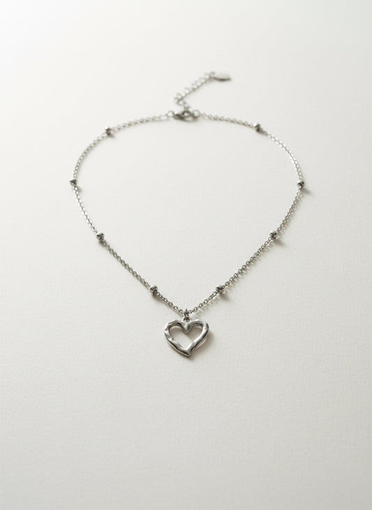 Silver Pulse Heart